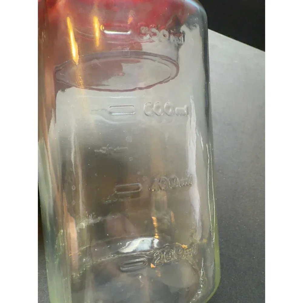 Pyrex Beyond Glass Take It! 32 Oz Jar Red Lid Measuring Storage Container